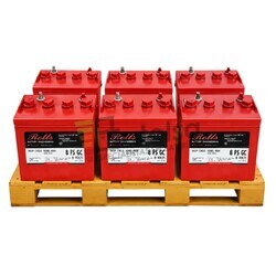 Pack 6 Bater�as ROLLS 8 FS GC | 8 Voltios 155 Amperios